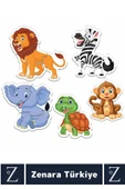 Bebek Gelişim Görsel Algı Düşünme Beceri Gelişimi Eğitici BABY PUZZLE-ORMAN HAYVANLARI - 2
