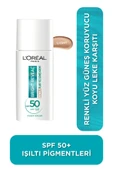 L'Oreal Paris Bright Reveal Spf 50+ Koyu Leke Karşıtı Renkli Fluid Günlük Yüz Güneş Kremi 50ml - Light - 1