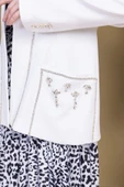 Leopar Desenli Ceketli Üçlü Takım 4715-Beyaz - 6