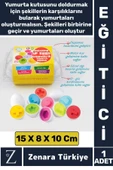 Çocuk Eğitici Düşünme Görsel Algı Eşleştirme Becerisi Geometrik Şekiller YUMURTA EŞLEME Oyunu 6'lı thumbnail 1