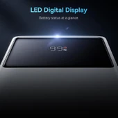 Baseus Star-Lord Overseas Edition 22.5W 10.000 mAh Dijital Ekranlı Powerbank Beyaz thumbnail 3