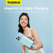 Baseus 10KmAh Mini Power Bank-Mavi thumbnail 2