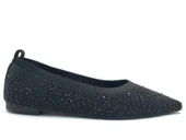 Feles Sivri Burun Taş Detaylı Kadın Babet Ayakkabı thumbnail 6