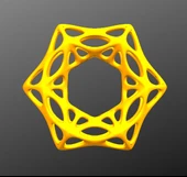 Byr organik altıgen kolye (Plastik Aparattır!!!) 3D - 2