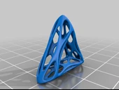 Byr organik üçgen kolye (Plastik Aparattır!!!) 3D - 3