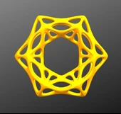 Byr organik altıgen kolye (Plastik Aparattır!!!) 3D - 1