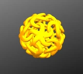 Byr organik 12 bağlantılı denizyıldızı kolye (Plastik Aparattır!!!) 3D - 1
