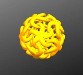 Byr organik 12 bağlantılı denizyıldızı kolye (Plastik Aparattır!!!) 3D - 2