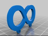 Byr Sonsuzluk/omega sembollü kolye ucu (Plastik Aparattır!!!) 3D - 3