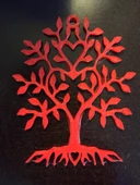 Byr Ağaç Kalp Kolye (Plastik Aparattır!!!) 3D - 5