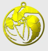 Byr Böcek Kolye (Plastik Aparattır!!!) 3D thumbnail 2