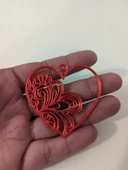 Byr Kalp Çiçek Kolye (Plastik Aparattır!!!) 3D thumbnail 4