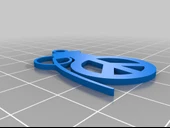 Byr Barış Bombası Kolye (Plastik Aparattır!!!) 3D thumbnail 3