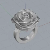 Byr Gül Yüzük (Plastik Aparattır!!!) 3D - 2
