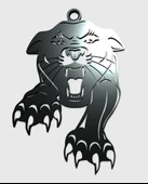 Byr Büyük Kedi Kızgın Kolye (Plastik Aparattır!!!) 3D thumbnail 2