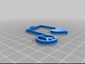 Byr Barış Aşk Müzik Kolye (Plastik Aparattır!!!) 3D thumbnail 3