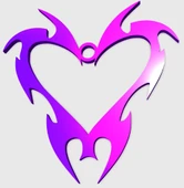 Byr Kabile Kalp Kolye (Plastik Aparattır!!!) 3D thumbnail 2