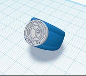 Byr Gül Mühür Yüzük (Plastik Aparattır!!!) 3D thumbnail 1