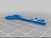 Byr Anahtar Kalp Kolye (Plastik Aparattır!!!) 3D thumbnail 3