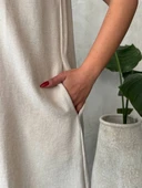 Salaş keten elbise - 7