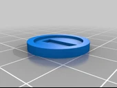 Byr Küpe veya kolye için Mario Bros Coin (Plastik Aparattır!!!) 3D - 3