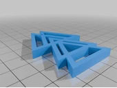 Byr Üçgen Kolye (Plastik Aparattır!!!) 3D thumbnail 2