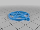 Byr Pentagram Kolye Wicca (Plastik Aparattır!!!) 3D - 3