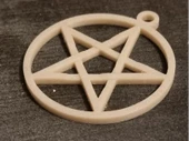 Byr Pentagram Kolye Wicca (Plastik Aparattır!!!) 3D - 1