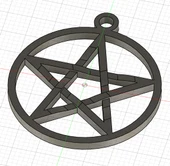 Byr Pentagram Kolye Wicca (Plastik Aparattır!!!) 3D - 2