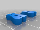 Byr Özelleştirilmiş özel mektup küplerim veya bilezik bileziklerim (Plastik Aparattır!!!) 3D thumbnail 2