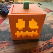 Byr Minecraft Jack-o-Lantern Tealight Lambası için Işık Difüzörü (Plastik Aparattır!!!) 3D thumbnail 1