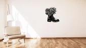 Byr Bir ayakkabı duvarı veya masa dekorasyonunda Houseleek / sempervivum (Plastik Aparattır!!!) 3D - 1