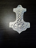 Byr Thor Celtic Çekiç Anahtarlık Kolye (Sadece Plastik Aparattır!!!) 3D thumbnail 3