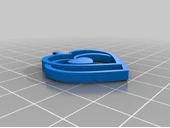 Byr Kalp Kalp Kolye (Plastik Aparattır!!!) 3D thumbnail 1