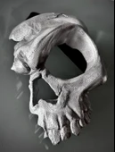Byr yarım Kafatası Maskesi (Sadece Plastik Aparattır!!!) 3D - 3