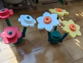 Lego Çelenk Çiçekleri için Lego çalı/ saksı takılacak adaptör (Plastik Aparattır!!!) - 5