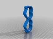 Byr Kalp Güneş Gözlüğü Kurabiye Kesici (Sadece Plastik Aparattır!!!) 3D - 3