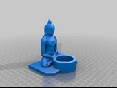 Byr Buda tütsü tutucusu (çay mumu) (Sadece Plastik Aparattır!!!) 3D - 2
