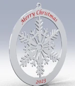 Byr Kar Tanesi Yılbaşı Ağacı Süsü (Plastik Aparattır!!!) 3D thumbnail 1