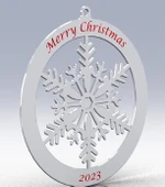 Byr Kar Tanesi Yılbaşı Ağacı Süsü (Plastik Aparattır!!!) 3D thumbnail 2