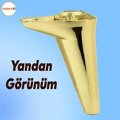 Aspen Lüks Mobilya Kanepe Koltuk Tv Ünitesi Konsol Ayağı Ayakları 20 Cm Gold Altın Plastik 4 Adet - 7