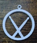 Byr Drumsticks Anahtarlık/Kolye (Plastik Aparattır!!!) 3D thumbnail 1