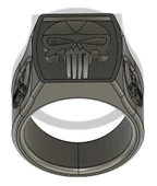 Byr Yüzük Cezalandırıcı Kafatası Kafatası (Sadece Plastik Aparattır!!!) 3D thumbnail 2