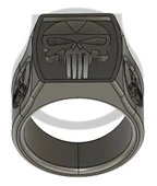 Byr Yüzük Cezalandırıcı Kafatası Kafatası (Sadece Plastik Aparattır!!!) 3D thumbnail 1