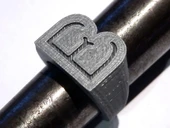 Byr Boulle Okul Yüzüğü (Plastik Aparattır!!!) 3D - 4