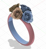 Byr Gül yüzük (Plastik Aparattır!!!) 3D thumbnail 2