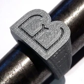 Byr Boulle Okul Yüzüğü (Plastik Aparattır!!!) 3D - 1