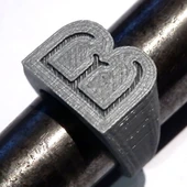 Byr Boulle Okul Yüzüğü (Plastik Aparattır!!!) 3D - 3