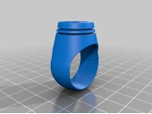 Byr Yeşil Fener Kahraman Tarzı Yüzük (Sadece Plastik Aparattır!!!) 3D thumbnail 1