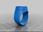 Byr Thundercats Kahraman Tarzı Yüzük 24mm (Sadece Plastik Aparattır!!!) 3D thumbnail 2